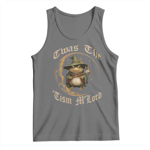 Twas the Tism MLord Frog Tank Top Funny Anti Social Meme TS10 Black Heather Print Your Wear