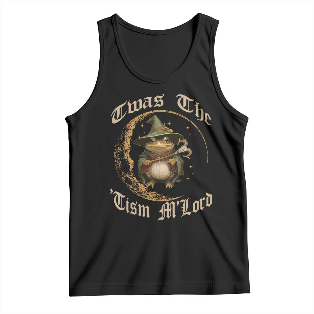 Twas the Tism MLord Frog Tank Top Funny Anti Social Meme TS10 Black Print Your Wear