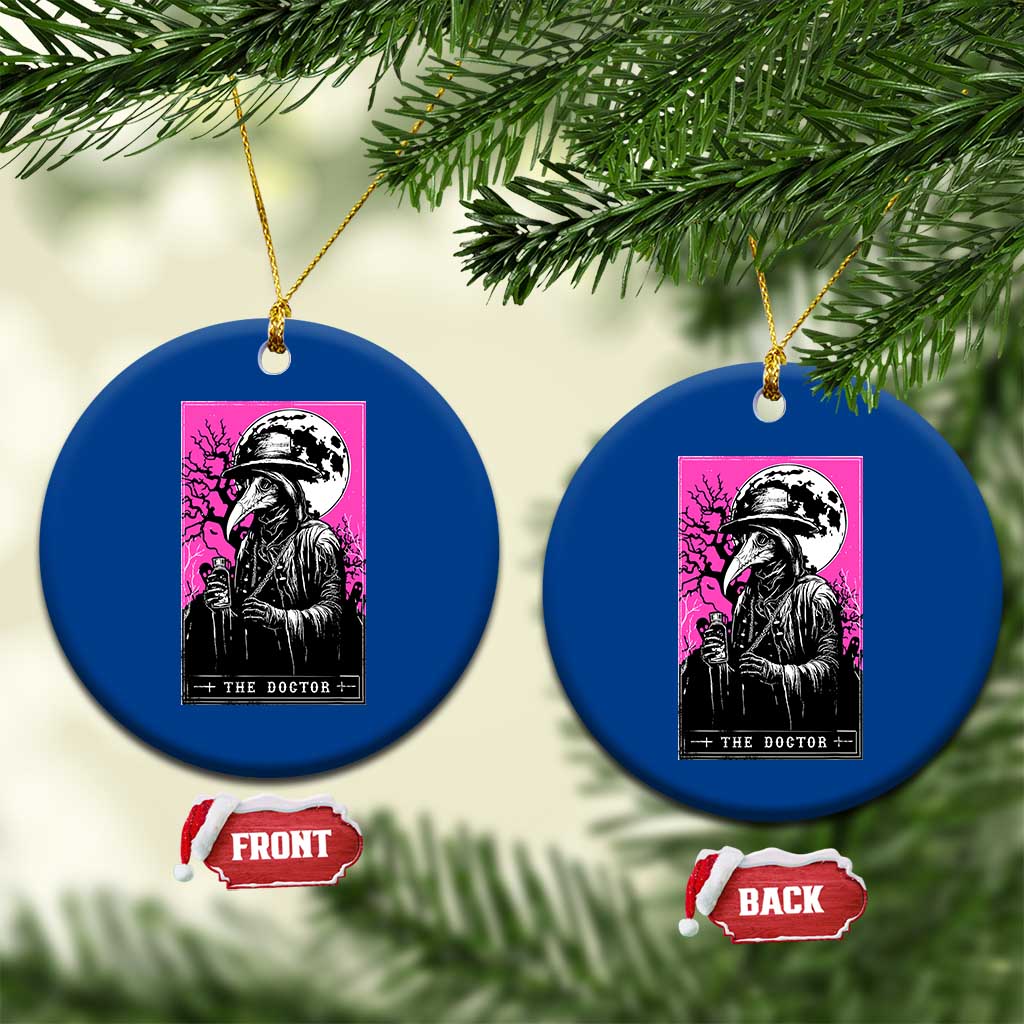 Plague Doctor Tarot Card Ceramic Ornament Mysterious Horror Death Occult Satanic TS10 1pc Blue Print Your Wear