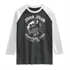Plague Rat Raglan Shirt Black Death European Tour Medieval History Goth TS10 Black White Print Your Wear