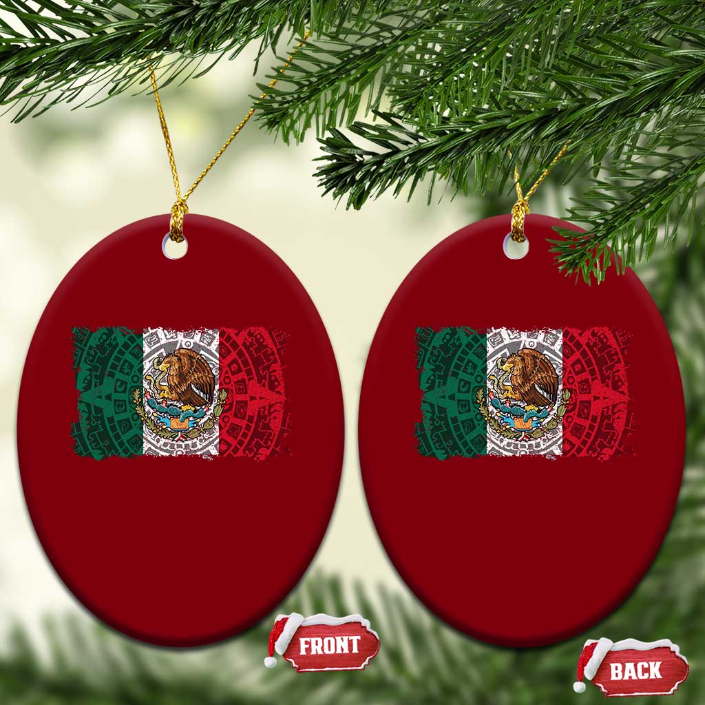 Eagle Mexican Flag Ceramic Ornament Aztecs Mexico Heritage Roots TS10 Print Your Wear