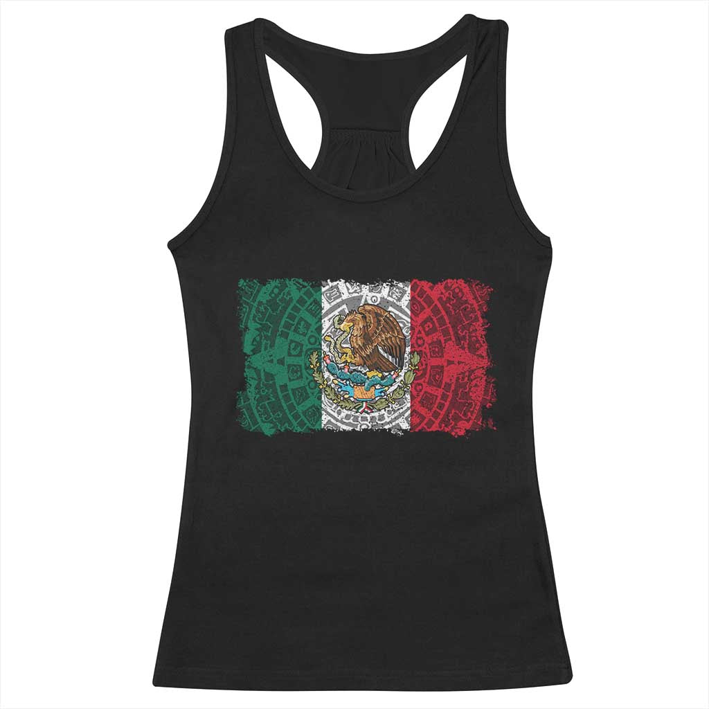 Eagle Mexican Flag Racerback Tank Top Aztecs Mexico Heritage Roots TS10 Black Print Your Wear