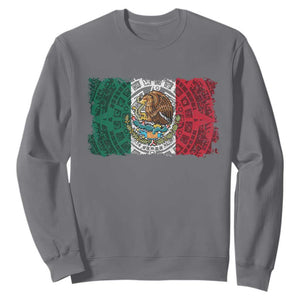 Eagle Mexican Flag Sweatshirt Aztecs Mexico Heritage Roots TS10 Charcoal Print Your Wear