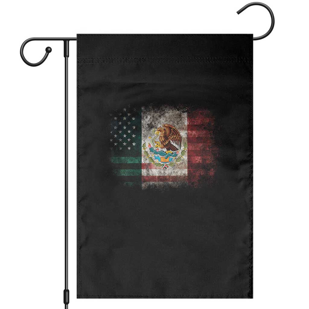 Vintage Mexican Flag Garden Flag Eagle Mexico Heritage Mexican Roots TS10 Black Print Your Wear