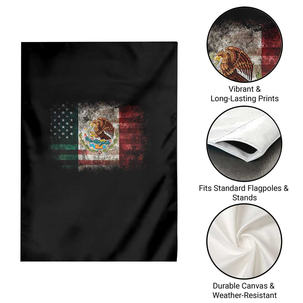 Vintage Mexican Flag Garden Flag Eagle Mexico Heritage Mexican Roots TS10 Print Your Wear
