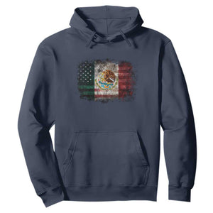 Vintage Mexican Flag Hoodie Eagle Mexico Heritage Mexican Roots TS10 Navy Print Your Wear