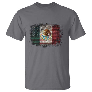 Vintage Mexican Flag T Shirt Eagle Mexico Heritage Mexican Roots TS10 Charcoal Print Your Wear