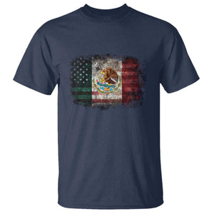 Vintage Mexican Flag T Shirt Eagle Mexico Heritage Mexican Roots TS10 Navy Print Your Wear