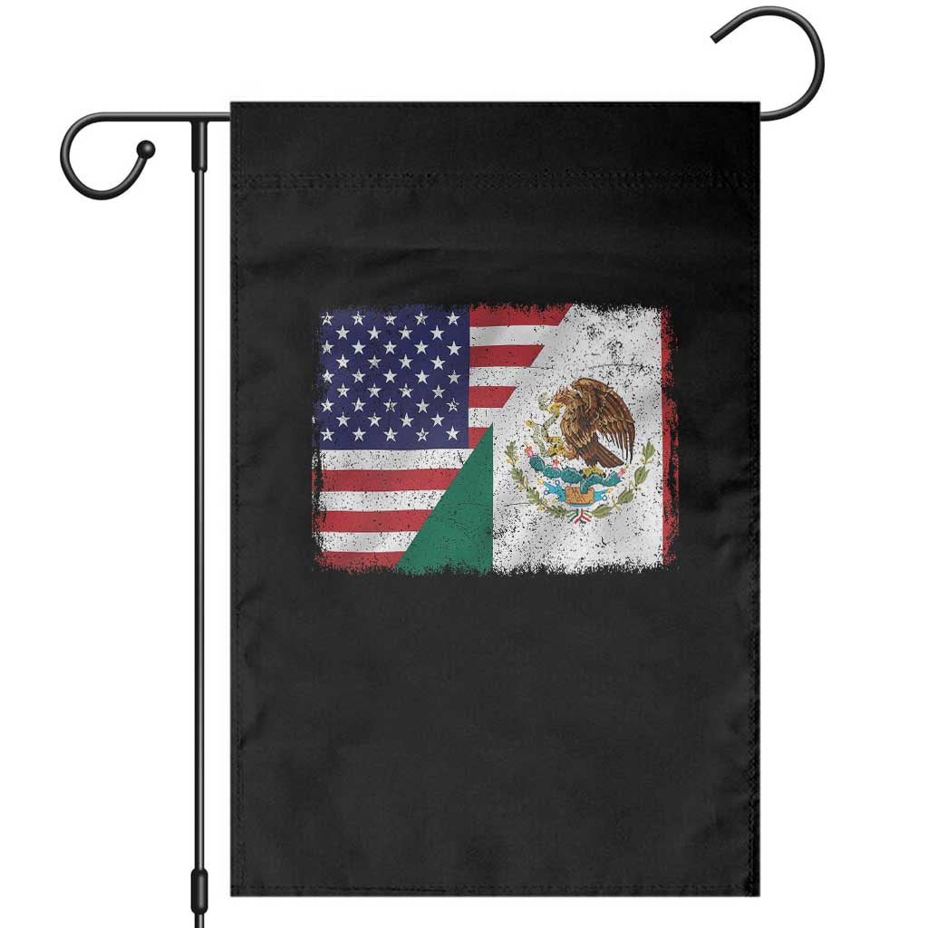 American Mexican Flag Garden Flag Mexico Heritage Half Mexican Roots TS10 Black Print Your Wear