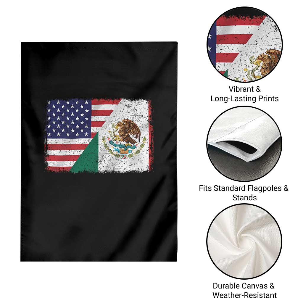 American Mexican Flag Garden Flag Mexico Heritage Half Mexican Roots TS10 Print Your Wear