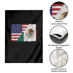 American Mexican Flag Garden Flag Mexico Heritage Half Mexican Roots TS10 Print Your Wear