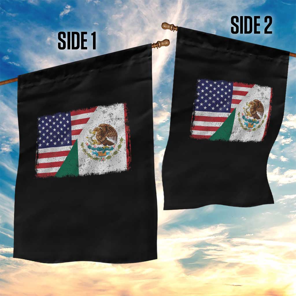 American Mexican Flag Garden Flag Mexico Heritage Half Mexican Roots TS10 Print Your Wear