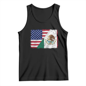 American Mexican Flag Tank Top Mexico Heritage Half Mexican Roots TS10 Black Print Your Wear
