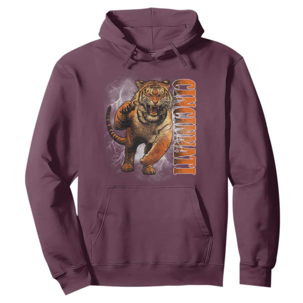 BFT Game Day Hoodie Bootleg Vintage TS10 Maroon Print Your Wear