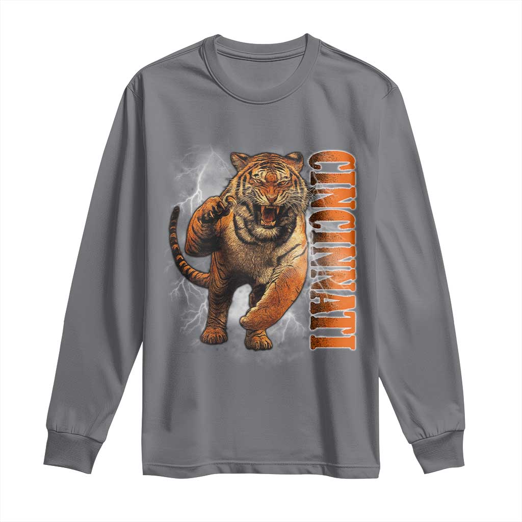 BFT Game Day Long Sleeve Shirt Bootleg Vintage TS10 Charcoal Print Your Wear