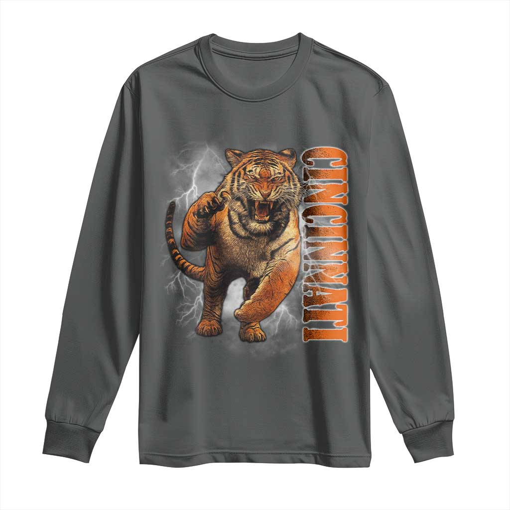 BFT Game Day Long Sleeve Shirt Bootleg Vintage TS10 Dark Heather Print Your Wear