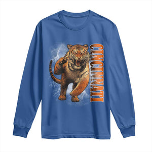 BFT Game Day Long Sleeve Shirt Bootleg Vintage TS10 Royal Blue Print Your Wear