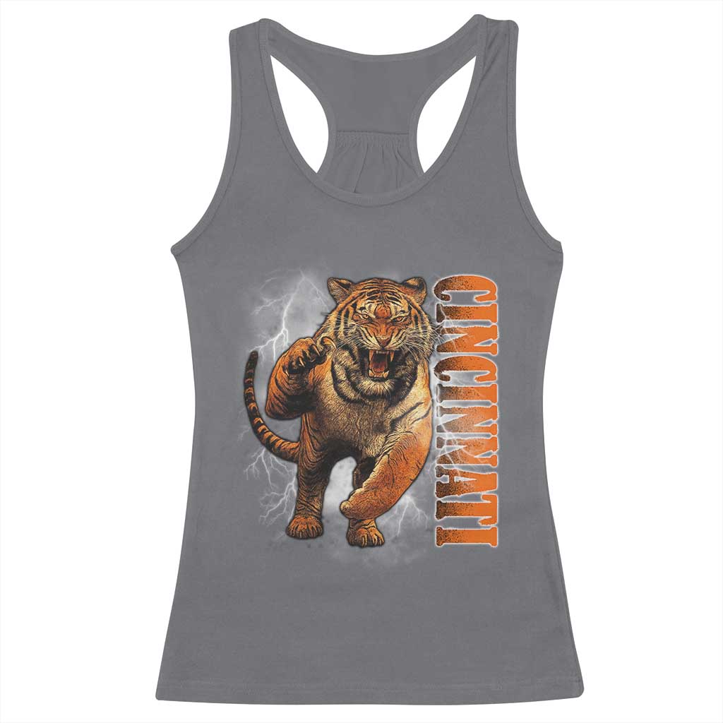 BFT Game Day Racerback Tank Top Bootleg Vintage TS10 Charcoal Print Your Wear