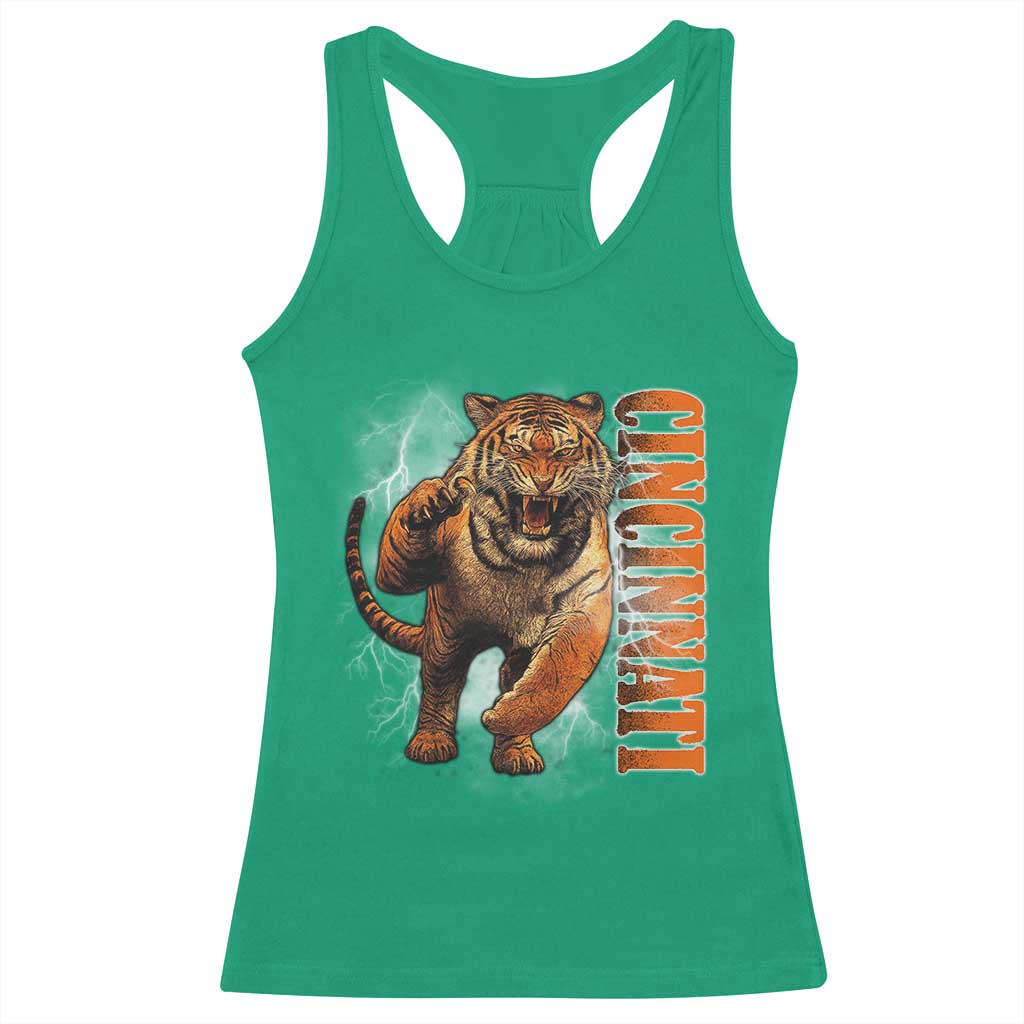 BFT Game Day Racerback Tank Top Bootleg Vintage TS10 Irish Green Print Your Wear