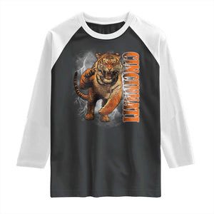 BFT Game Day Raglan Shirt Bootleg Vintage TS10 Black White Print Your Wear