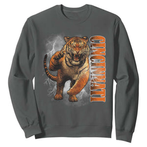BFT Game Day Sweatshirt Bootleg Vintage TS10 Dark Heather Print Your Wear
