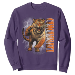BFT Game Day Sweatshirt Bootleg Vintage TS10 Purple Print Your Wear