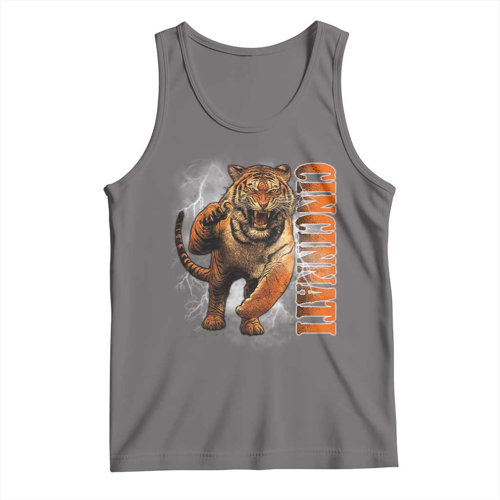 BFT Game Day Tank Top Bootleg Vintage TS10 Deep Heather Print Your Wear
