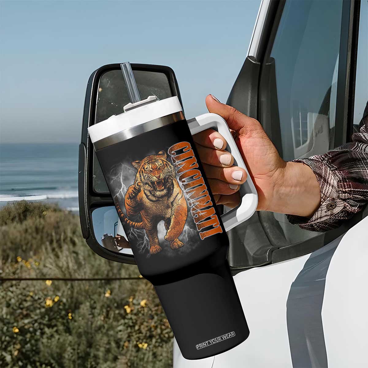 BFT Game Day Tumbler With Handle Bootleg Vintage TS10 Print Your Wear