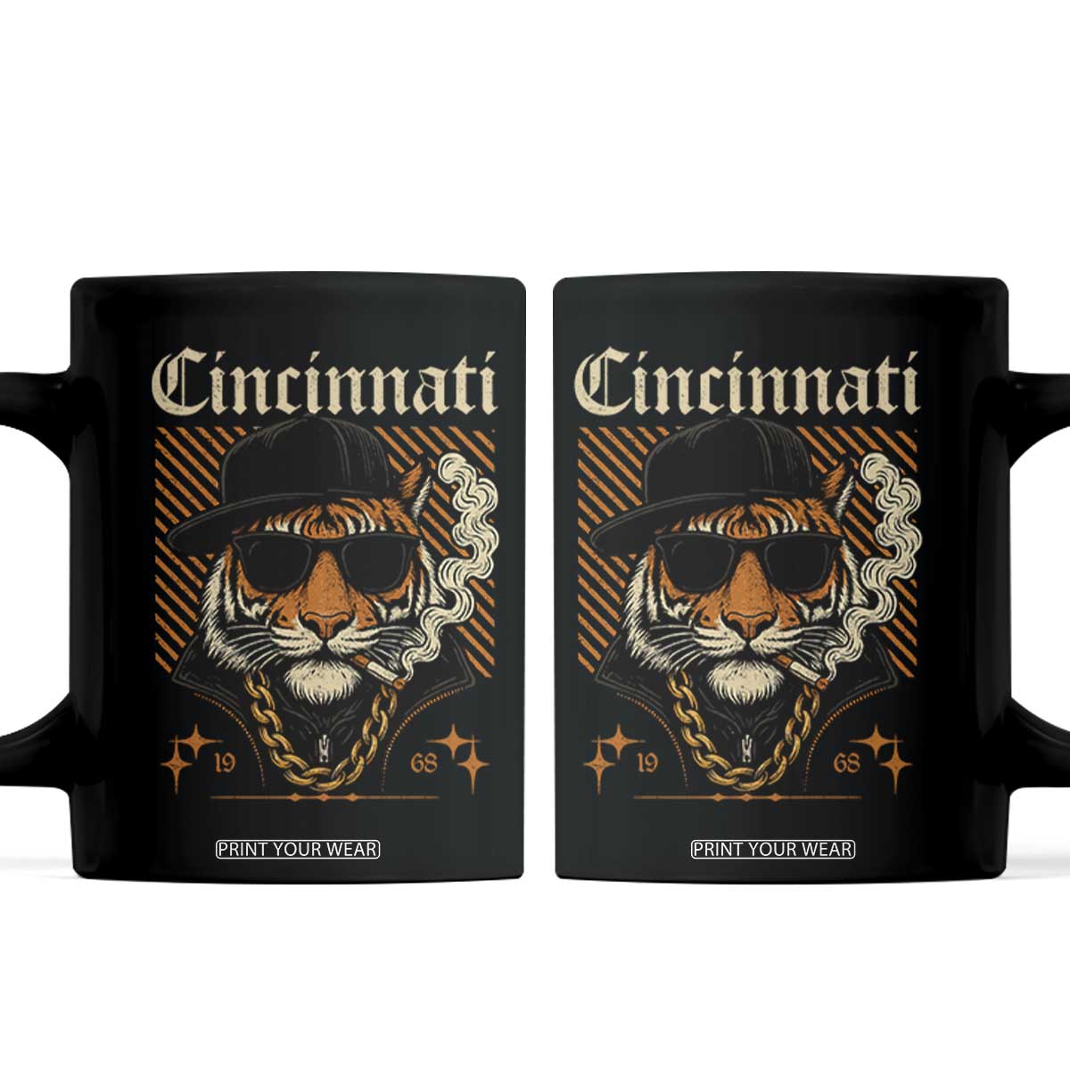 BFT Game Day Coffee Mug Retro Vintage Mascot Sports Fan TS10 Black Print Your Wear