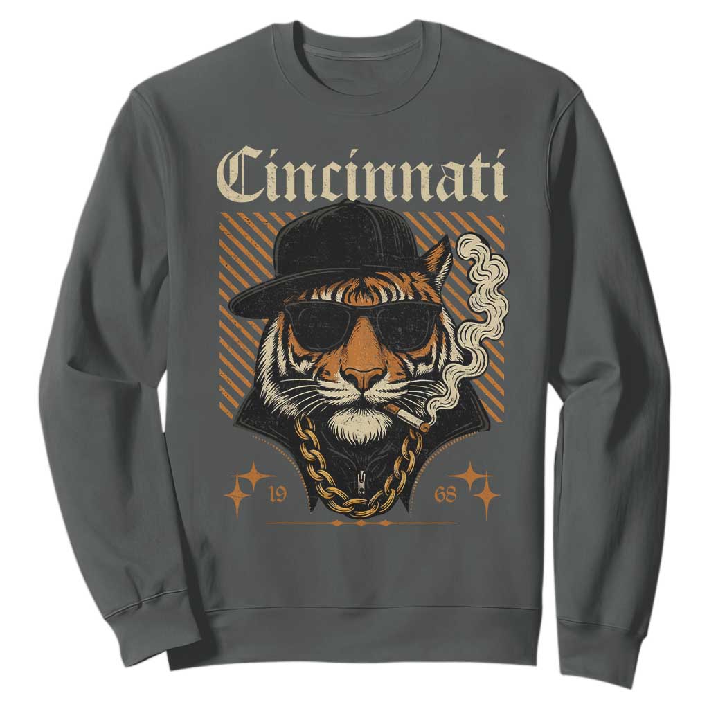 BFT Game Day Sweatshirt Retro Vintage Mascot Sports Fan TS10 Dark Heather Print Your Wear