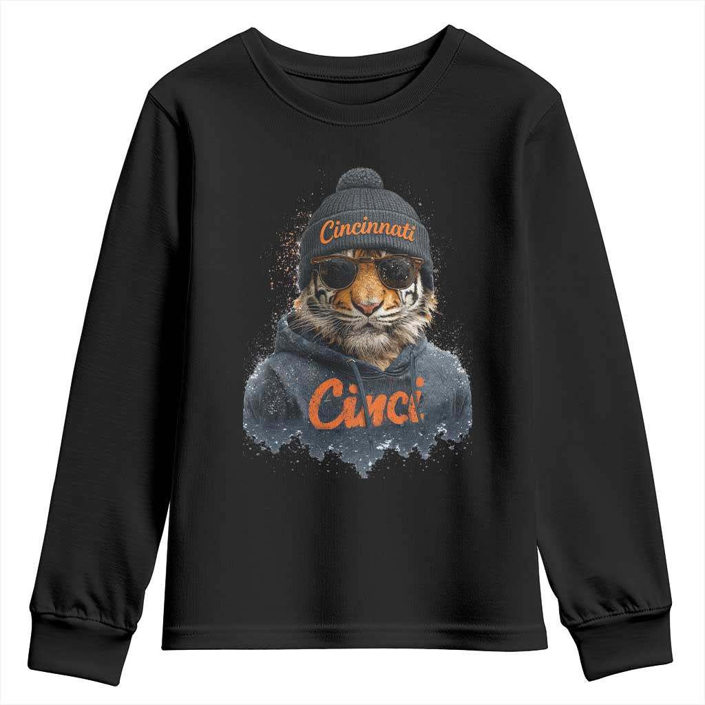 BFT Game Day Youth Sweatshirt Retro Vintage Watercolors TS10 Black Print Your Wear