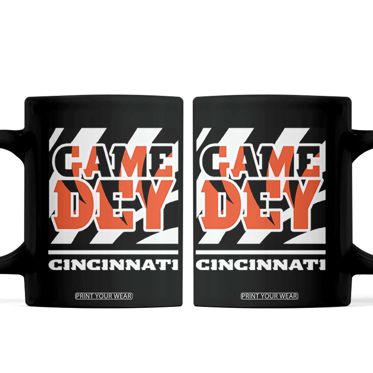 BFT Game Day Coffee Mug Retro Vintage Game Dey White Stripes TS10 Black Print Your Wear
