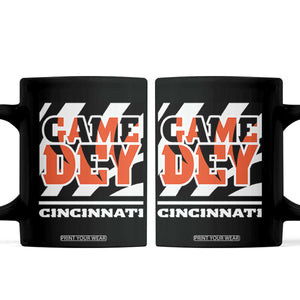 BFT Game Day Coffee Mug Retro Vintage Game Dey White Stripes TS10 Black Print Your Wear