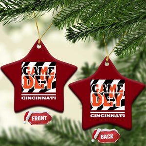 BFT Game Day Ceramic Ornament Retro Vintage Game Dey White Stripes TS10 Print Your Wear