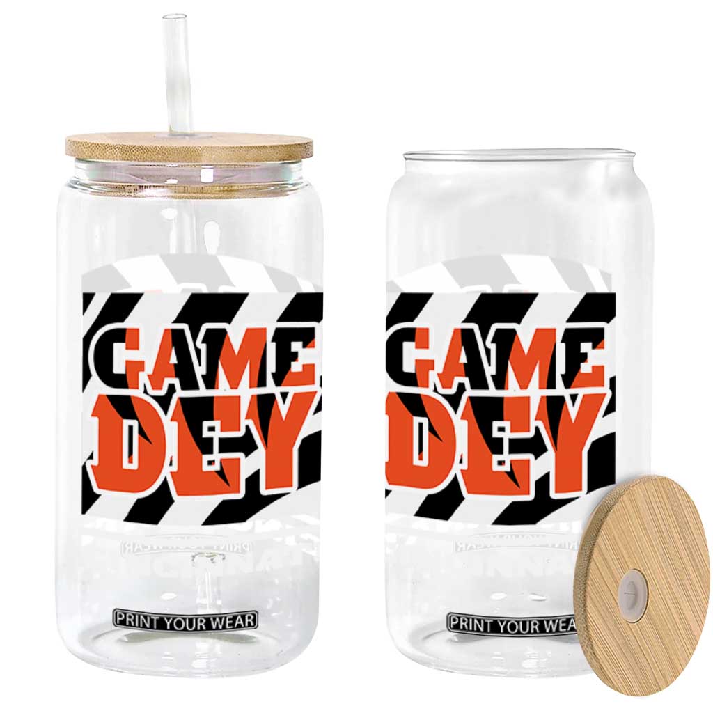 BFT Game Day Glass Can Retro Vintage Game Dey White Stripes TS10 Print Your Wear