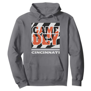 BFT Game Day Hoodie Retro Vintage Game Dey White Stripes TS10 Charcoal Print Your Wear