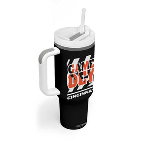 BFT Game Day Tumbler With Handle Retro Vintage Game Dey White Stripes TS10 Print Your Wear