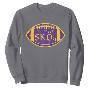 Skol Football Sweatshirt Retro Nordic Scandinavian Warrior Axe VF TS10 Charcoal Print Your Wear