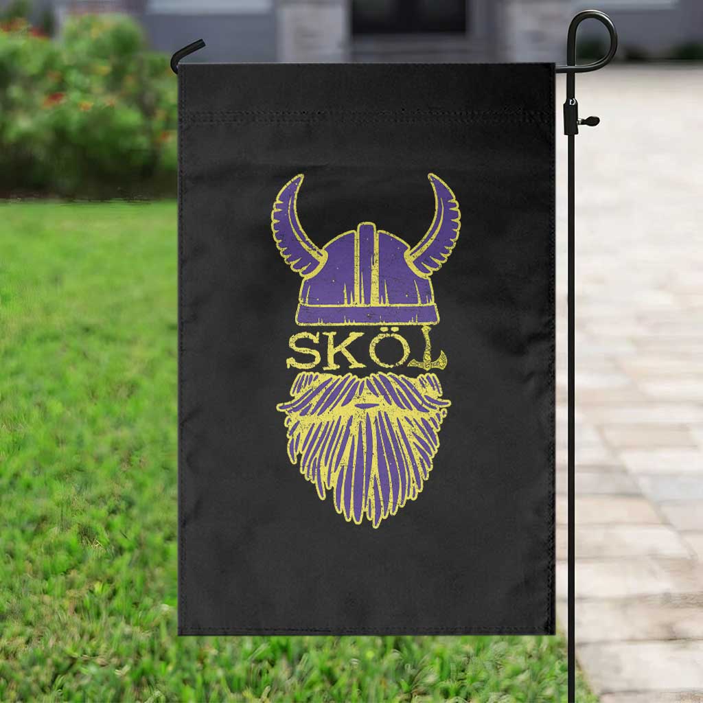 Skol Nordic Scandinavian Warrior Helmet Garden Flag Retro Football Sports Fan MFV TS10 Print Your Wear
