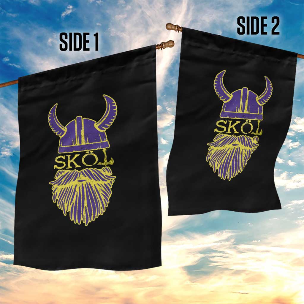 Skol Nordic Scandinavian Warrior Helmet Garden Flag Retro Football Sports Fan MFV TS10 Print Your Wear