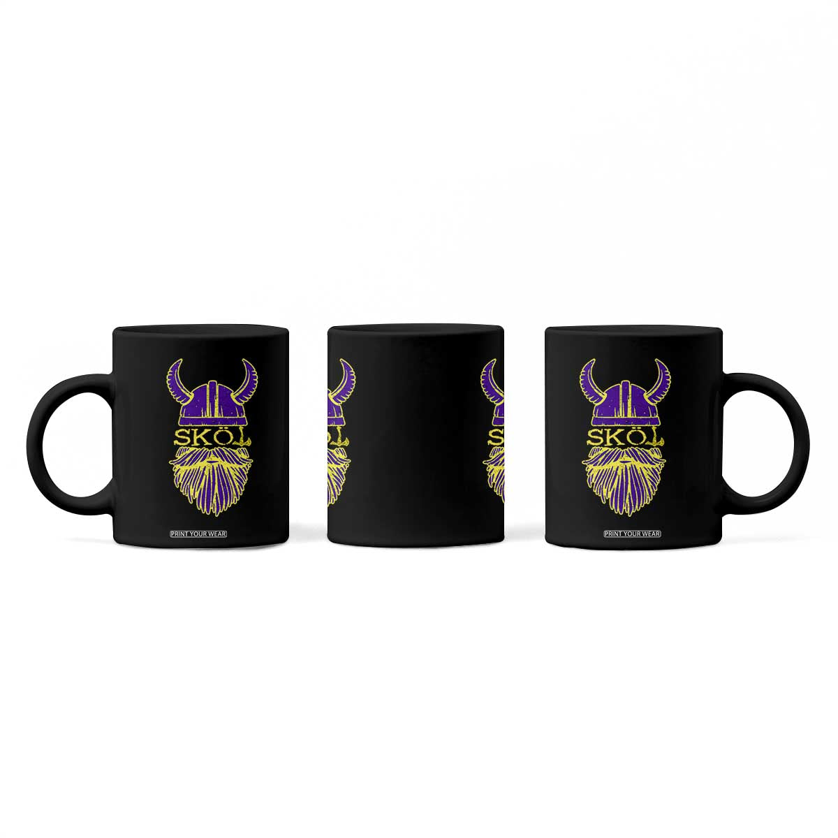 Skol Nordic Scandinavian Warrior Helmet Coffee Mug Retro Football Sports Fan MFV TS10 Print Your Wear