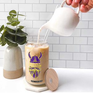 Skol Nordic Scandinavian Warrior Helmet Glass Can Retro Football Sports Fan MFV TS10 Print Your Wear
