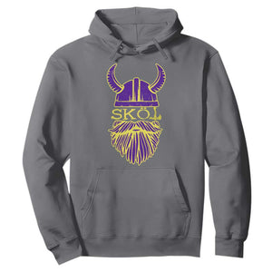 Skol Nordic Scandinavian Warrior Helmet Hoodie Retro Football Sports Fan MFV TS10 Charcoal Print Your Wear