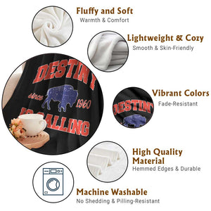 BFB Game Day Throw Blanket Vintage Destiny is Calling Victory Monday TS10 Print Your Wear