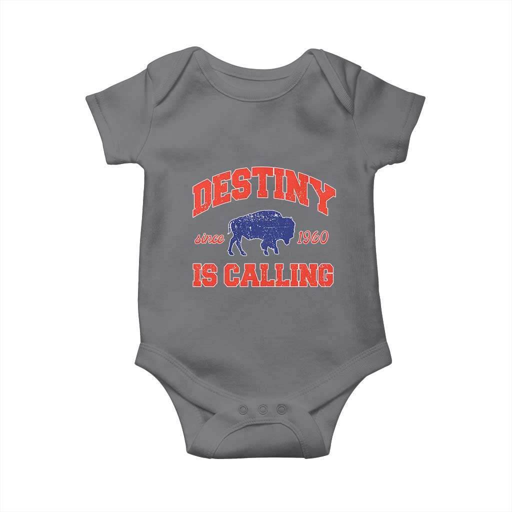 BFB Game Day Baby Onesie Vintage Destiny is Calling Victory Monday TS10 Charcoal Print Your Wear