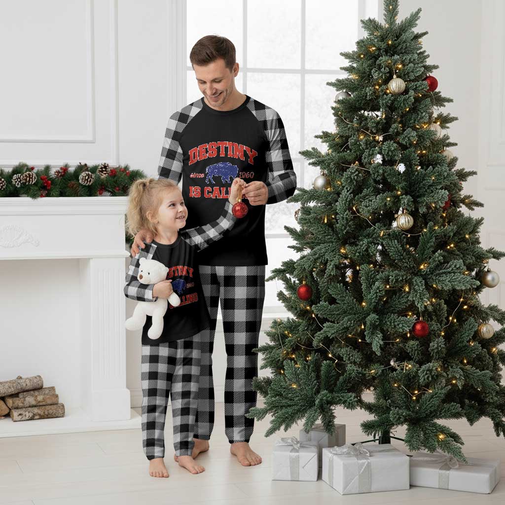 BFB Game Day Plaid Pajama Set Vintage Destiny is Calling Victory Monday TS10 White Plaid Print Your Wear