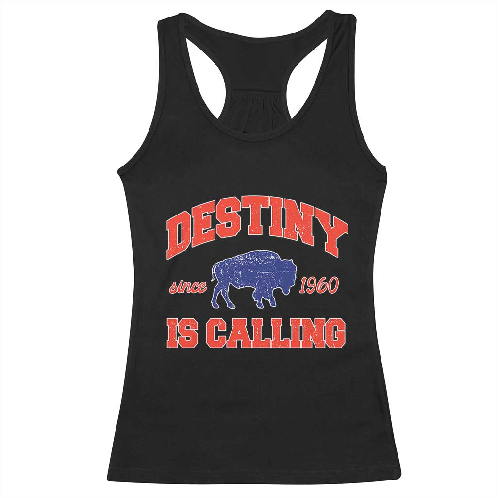 BFB Game Day Racerback Tank Top Vintage Destiny is Calling Victory Monday TS10 Black Print Your Wear