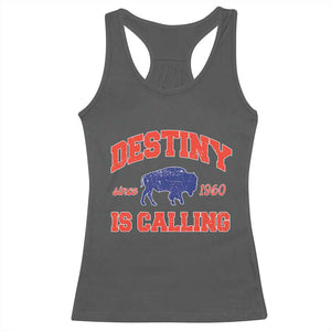 BFB Game Day Racerback Tank Top Vintage Destiny is Calling Victory Monday TS10 Dark Heather Print Your Wear