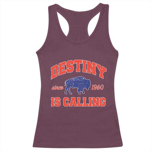 BFB Game Day Racerback Tank Top Vintage Destiny is Calling Victory Monday TS10 Maroon Print Your Wear