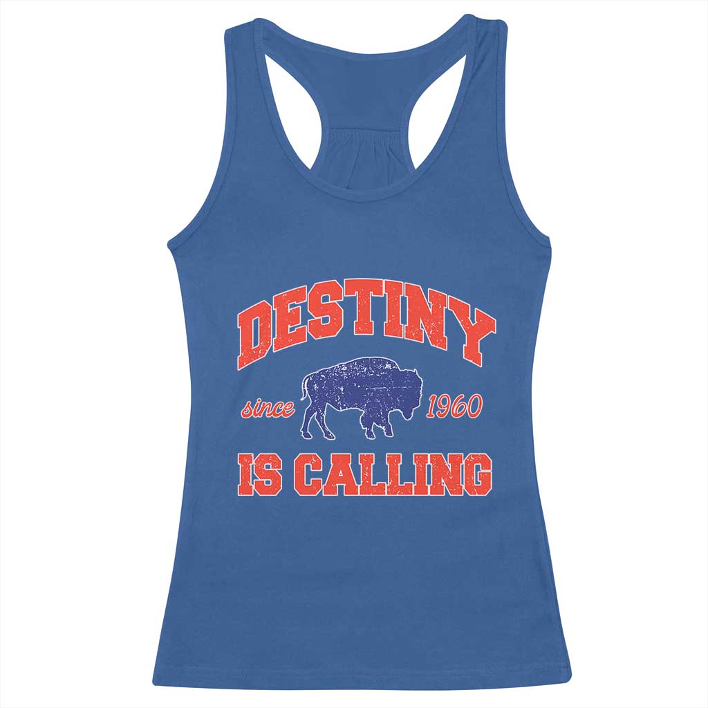BFB Game Day Racerback Tank Top Vintage Destiny is Calling Victory Monday TS10 Royal Blue Print Your Wear